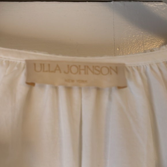 Ulla Johnson White Ruffled Long Sleeve Blouse - Picture 3 of 4